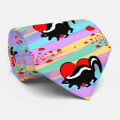 かわいいスカンクのハート。 幸せなアンチバレンタイン日! ネクタイ (ロール)