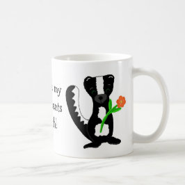 かわいいスカンクの引用 コーヒーマグカップ