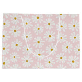 かわいいスカンジデイジーラッピング大抱き枕 ラージペーパーバッグ (裏面)