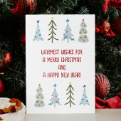 かわいいスカンジナビアのクリスマスフォレストのドードル シーズンカード