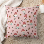 かわいいスカンジナビアのクリスマス格言ピンク クッション (ブランケット)