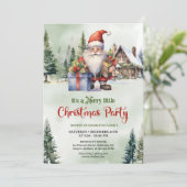かわいいスカンジナビアのクリスマス格言冬 招待状 (スタンド正面)