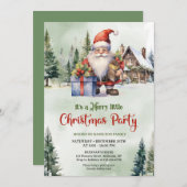 かわいいスカンジナビアのクリスマス格言冬 招待状 (正面/裏面)