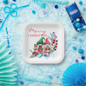かわいいスカンジナビアのクリスマス格言紙プレート ペーパープレート (パーティー)