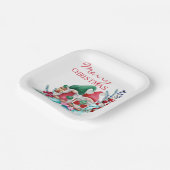 かわいいスカンジナビアのクリスマス格言紙プレート ペーパープレート (傾斜あり)