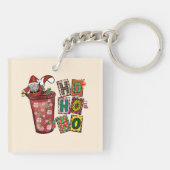 かわいいスカンジナビアのサンタクロース格言 – クリスマスカップ キーホルダー (裏面)