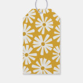 かわいいスカンジナビアのデイジー感謝 ギフトタグ (裏面)