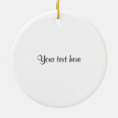 かわいいスカンジナビアの小さな探検家の子供 セラミックオーナメント (裏面)