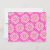 かわいいスカンジナビアの花ピンクパーソナライズされたの名前 ノートカード (裏面)