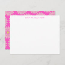 かわいいスカンジナビアの花ピンクパーソナライズされたの名前