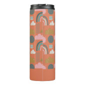 かわいいスカンジナビアの虹パーソナライズされた タンブラー (裏面)