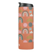 かわいいスカンジナビアの虹パーソナライズされた タンブラー (回転右)