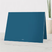 かわいいスカンジナビアフォーククリスマスバニー カード (裏面)