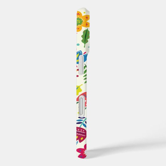 かわいいスカンジナビアフローラのパーソナライズされた民名 Case-Mate iPhoneケース (裏面 / 右)