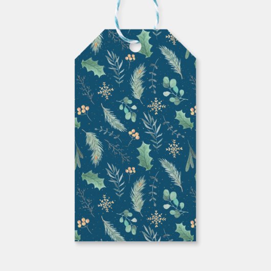 かわいいスカンジナビア冬の赤ちゃんシャワーありがとう ギフトタグ (裏面)