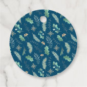 かわいいスカンジナビア冬1歳の誕生日ありがとう フェイバータグ (裏面)