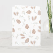 かわいいスカンジハッピーイースター卵の水のカラー写真 シーズンカード (裏面)