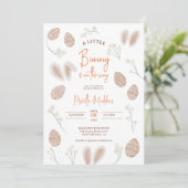 かわいいスカンディのイースターエッグのベイビーシャワーチックな水彩 招待状 (スタンド正面)