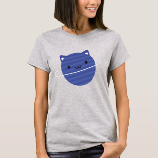 かわいいスキャットプラネットイン宇宙 Tシャツ