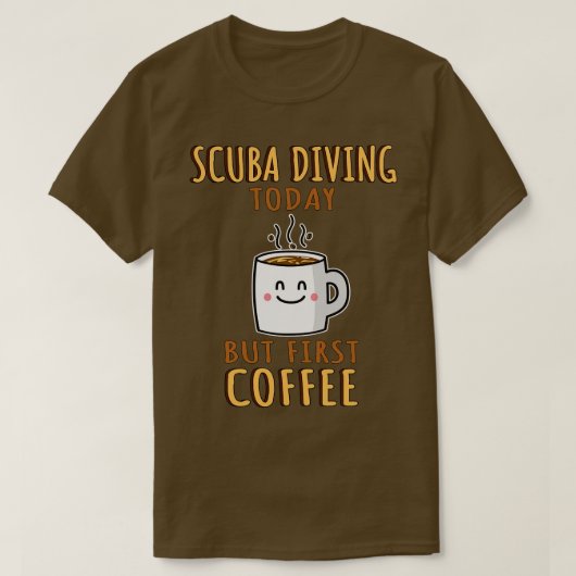 かわいいスキューバダイビング Tシャツ (デザイン正面)