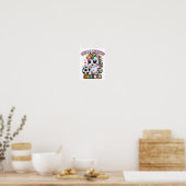 かわいいスキル読み込み中 67 サッカー ユニコーン 得点 ゲーム ポスター (キッチン)