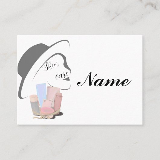 かわいいスキンケア 名刺 (正面)