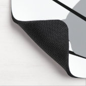 かわいいスキーバニーの雪のスキー マウスパッド (コーナー)