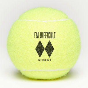 かわいいスキーラブキープサケパーソナライズされた テニスボール