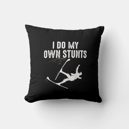 かわいいスキー |最高の自分のスタントギフトをする クッション (正面)