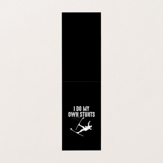 かわいいスキー |最高の自分のスタントギフトをする 名刺 (外部フラット)