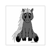 かわいいスクラッフィーのユニコーンウッドアートラバースタンプ ラバースタンプ (インプリント)