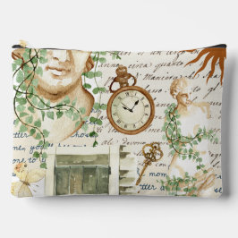 かわいいスクラップブックの背景色のイラスト アクセサリーポーチ