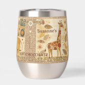 かわいいスクラップブック居心地の良い動物絶縁タンブラー (背面)