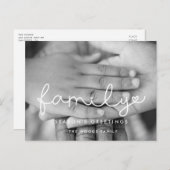 かわいいスクリプトファミリーの写真 シーズンポストカード (正面/裏面)