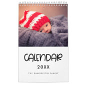 かわいいスクリプトファミリー写真カレンダー2026 カレンダー (カバー)
