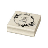 かわいいスクリプトフローラリースこの本は属している ラバースタンプ (スタンプ)