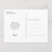 かわいいスクリプト卒業パーティーの写真 ポストカード (裏面)