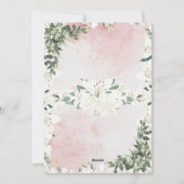 かわいいスクリプト招待状結婚ズ シーズンカード (裏面)