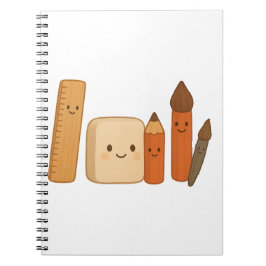 かわいいスクールツール – 透明 ノートブック