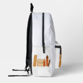 かわいいスクールツール – 透明 プリントバックパック (左)