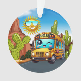 かわいいスクールバスオーナメント オーナメント