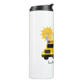 かわいいスクールバス新学期パーソナライズされた名 タンブラー (回転左)