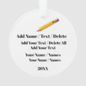 かわいいスクールバス オーナメント (裏面)