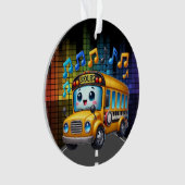 かわいいスクールバス オーナメント (正面)