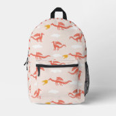 かわいいスクールバックパック プリントバックパック (正面)