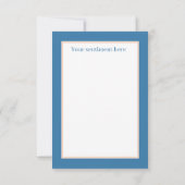 かわいいスクールペンシル追加ネーム気持ち先生 サンキューカード (裏面)