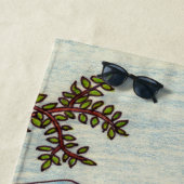 かわいいスケッチ – 恋人たち春 ビーチタオル (インサイチュ)