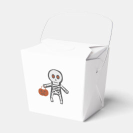かわいいスケルトンのハロウィンお菓子入れパーティーファバー フェイバーボックス