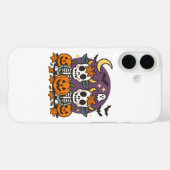 かわいいスケルトンの牛とカボチャ Case-Mate iPhoneケース (裏面 (横))