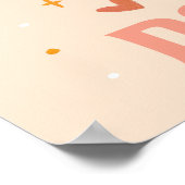 かわいいスケルトンカップル結婚ハロウィーン記念日 ポスター (角)